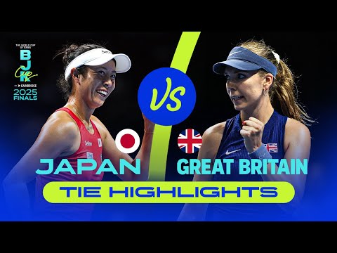Japan v Great Britain Full Tie Highlights | 2025 Billie Jean King Cup Finals |  Quarter-Final