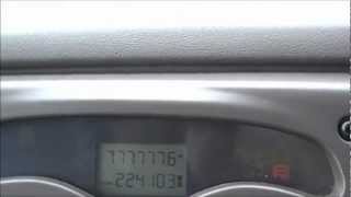 preview picture of video 'Odometer rolls - 777777.7 miles'