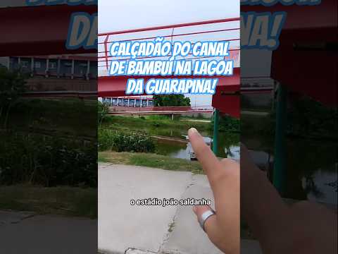 calçadão do canal de Bambuí na Lagoa da Guarapina! #viagem #Lagoa #turismo #viajando #caminhada