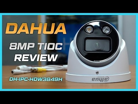 Dahua IP kamera HDW3849HP-AS-PV. 8MP FULL-COLOR. LED pašvietimas iki 30m. 2.8mm 107°. SMD, IVS, AI. video