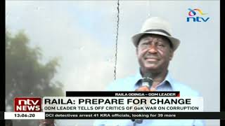 Nothing can stop an idea whose time has come, Raila says change is coming
