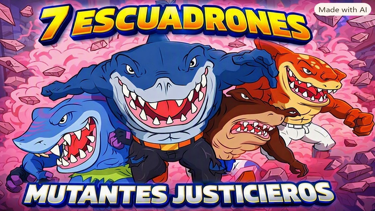7 Escuadrones mutantes justicieros de los 80 y 90