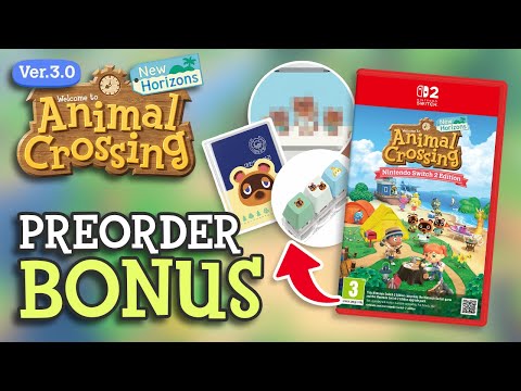 Pre-order BONUS for Animal Crossing New Horizons - Nintendo Switch 2 Edition Now Available
