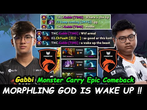 Monster Carry is Wake up TNC.Gabbi Morphling Signature Hero MAD MODE vs TNC.Armel Epic Game Dota 2