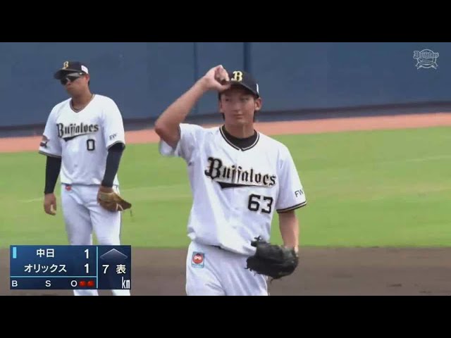 【ファーム】バファローズ・山崎颯 7回1失点の好投!! 2021/9/1 B-D(ファーム)