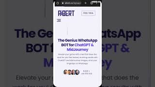 How to Use ChatGPT and Midjourney in WhatsApp Chats with AiBert #chatgpt #midjourney #aibot  #shorts