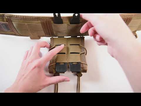 How to attach your magazine pouches to your gear with High Speed Gear MOLLE Clips