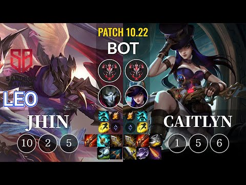 SB Leo Jhin vs Caitlyn Bot - KR Patch 10.22