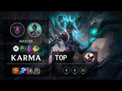 Karma Top vs Lee Sin - KR Master Patch 11.10