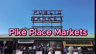 Pike Place Markets, Seattle#travel #cruise #grandprincess #pikeplacemarket #crablegs