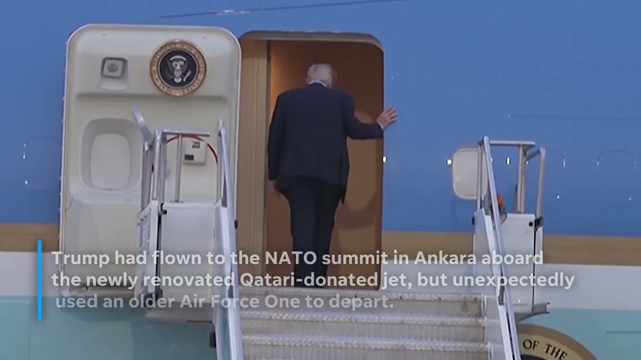 Trump secretly switched to military jet in Turkey amid Iranian threat