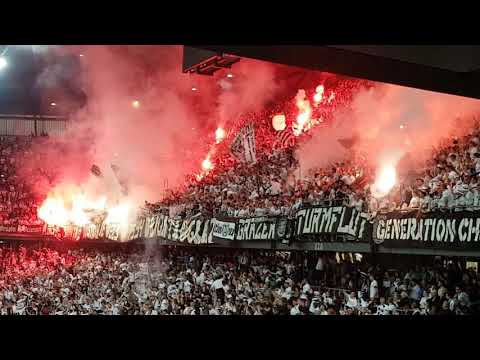 STURM GRAZ Fans beim Cup-Finale in Klagenfurt - Torjubel nach Hierländer-Tor, 09-Mai-2018