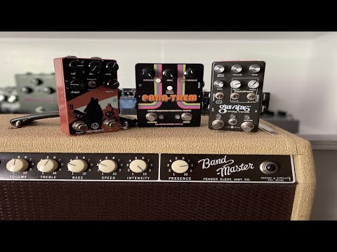 Harmonic Tremolo Comparison - Walrus Audio, Chase Bliss Audio, Mr. Black, vs 62 Fender Bandmaster