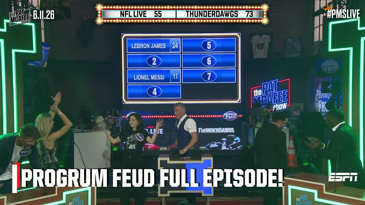 Most famous athletes? Greatest QB? 💭 NFL Live vs. The Thunderdawgs FULL SHOW! | Progrum Feud
