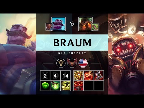 Braum Support vs Nautilus - NA Grandmaster Patch 25.10