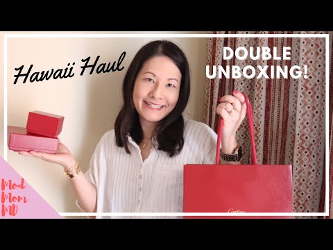 Cartier DOUBLE Unboxing do Havaí | Economia fiscal do Havaí | Colar LOVE Ring & d'Amour | modmom md