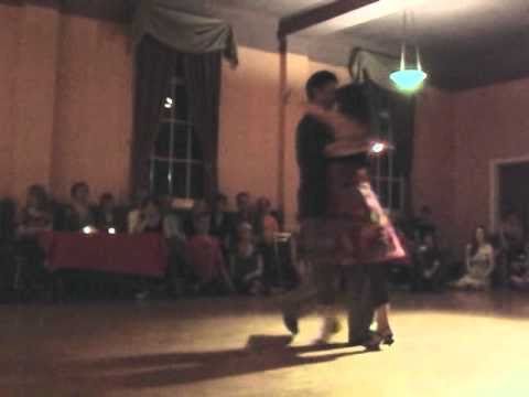  Luciana Valle  and  Alex Krebs  are  dancing  to  the  milonga  "  Campo Afuera  "