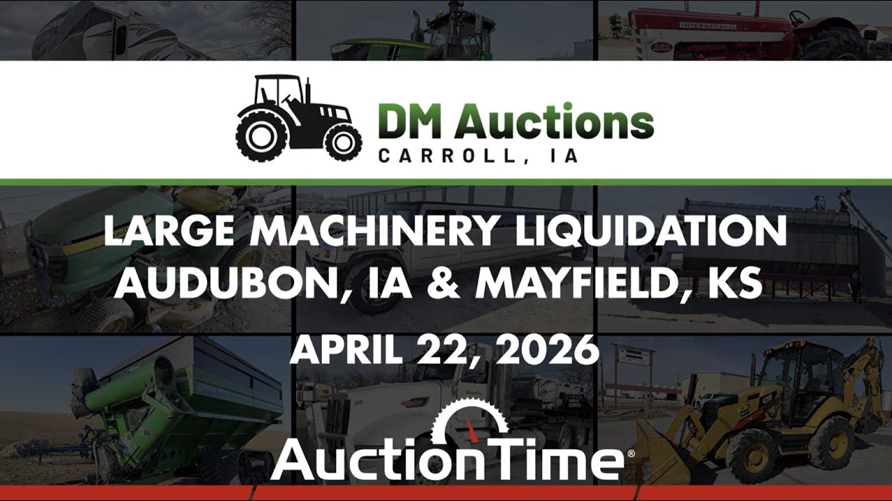 Bid Online in DM Auctions' Large Machinery Liquidation Auction