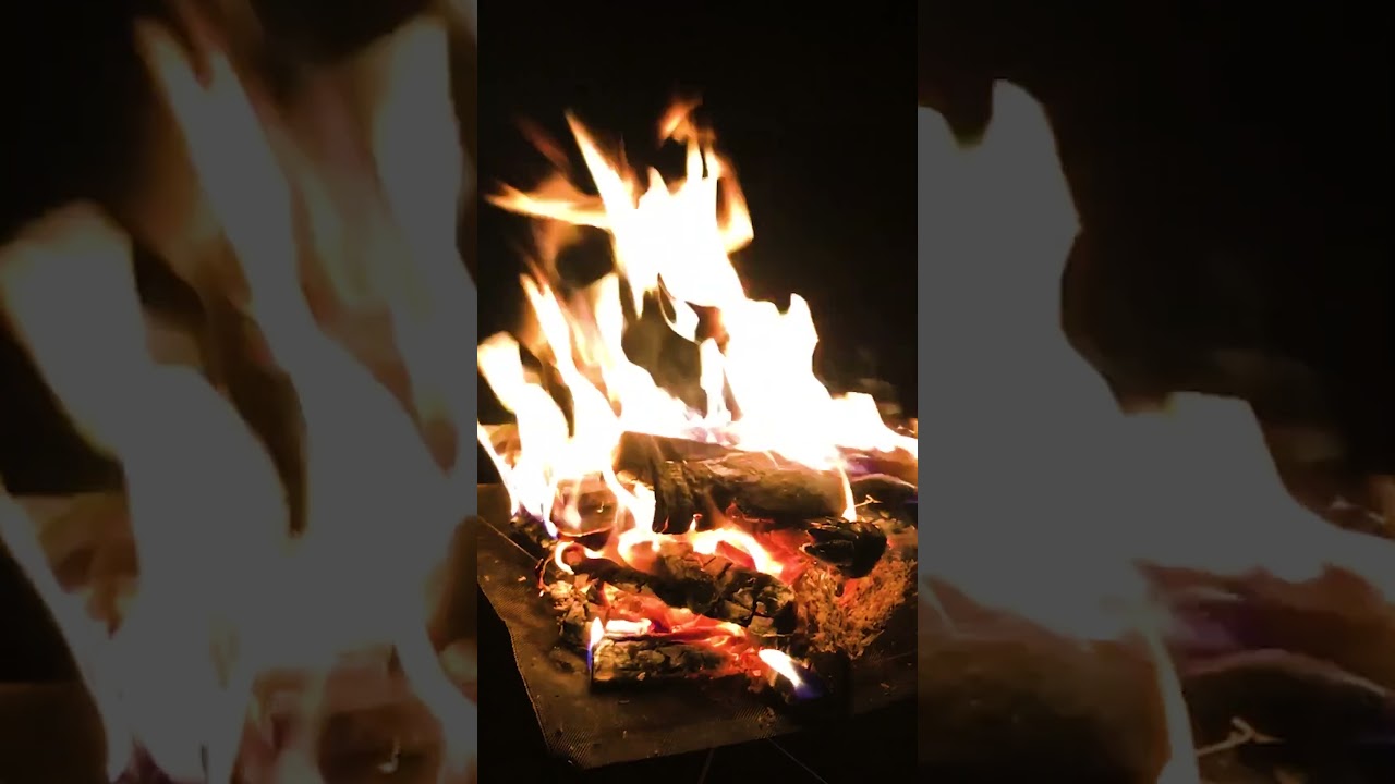 #3 焚火【焚き火の為にキャンプをしている】campfire・bonfire #shorts