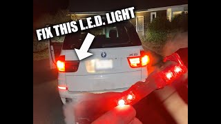 How to fix a broken LED tail light - BMW X5 (applicable to other BMW / other cars too)  - CHEAP!