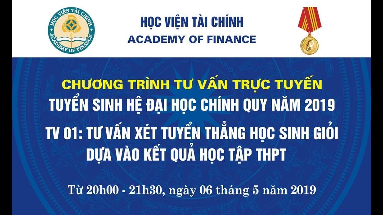 TƯ VẤN TRỰC TUYẾN TUYỂN SINH HỆ ĐẠI HỌC CHÍNH QUY 2019