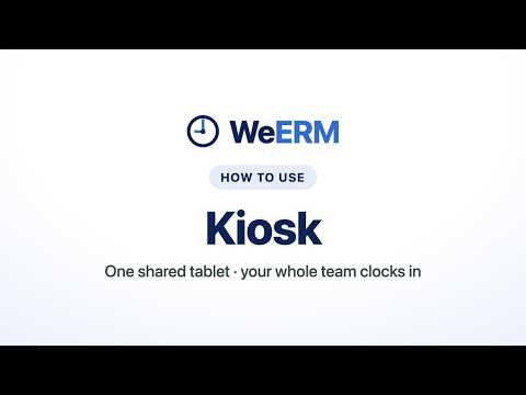 Weerm Admin Guide 14 Kiosk