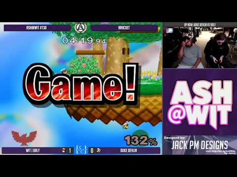 WIT | ORLY (Falcon) vs Duke Devlin (Luigi) - ASH@WIT #130 Melee Bracket