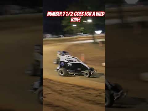 600cc wingless Micro sprint multiple flips! (driver is ok)
