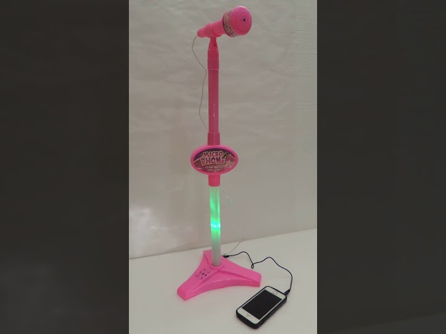 Vídeo relacionado con Dislocati Micrófono Karaoke para Niños con Soporte, 2 Micrófonos Inalámbricos, Altura Ajustable 47-108 cm, Luz LED, Bluetooth, Regalo Juguete Musical Seguro para Niñas 3+ Años