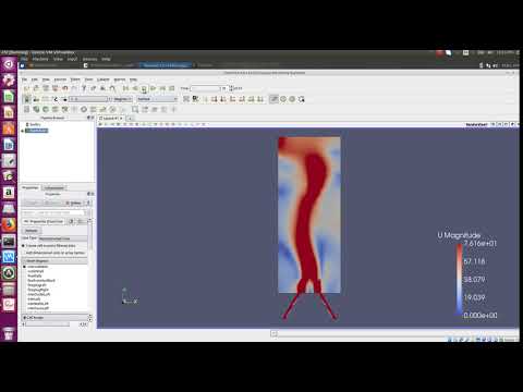 A CFD solution that may have not converged, but the residuals do not blow up