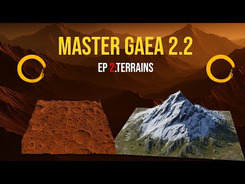 Master Gaea 2.2 Nodes Ep.2 | Terrains  #gaea #tutorial #landscape #3d