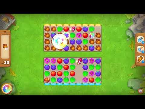 Gardenscapes level 75 No Boosters - 25 Moves 🌱 Gameplay Walkthrough Playrix