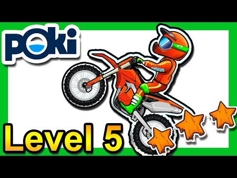 Moto X3M Bike Race Game Level 5 [3 Stars] Poki.com