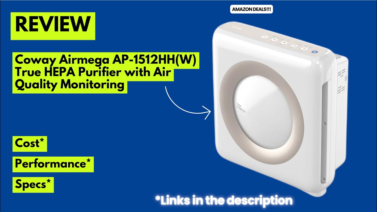 Coway Airmega AP-1512HH Review(Coway Mighty) Best True HEPA Air Purifier for Allergies, Smoke & Pets