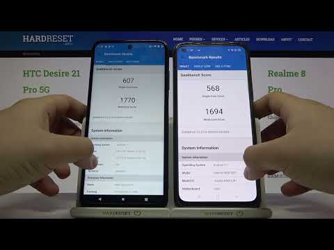 Geekbench 5 CPU Benchmark on HTC Desire 21 Pro 5G vs Realme 8 Pro – Performance Test