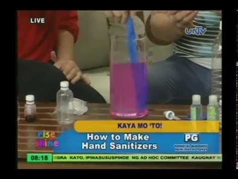 How to make hand sanitizers
