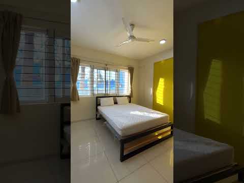 Video thumbnail for A402: Fully furnished 1 BHK Flat for rent in Mahadevpura | Kots Trois