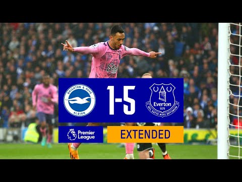EXTENDED HIGHLIGHTS: BRIGHTON 1-5 EVERTON