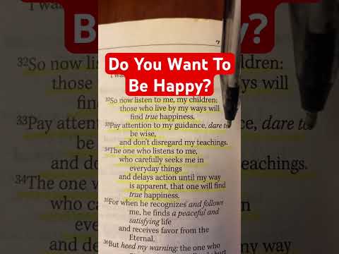 True Happiness Comes From Listening To God. Proverbs 8:32-34 #God of #Israel #Joy