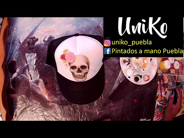 Vídeo relacionado con UMiCHOi Gorro de una pieza con diseño de calavera - -
