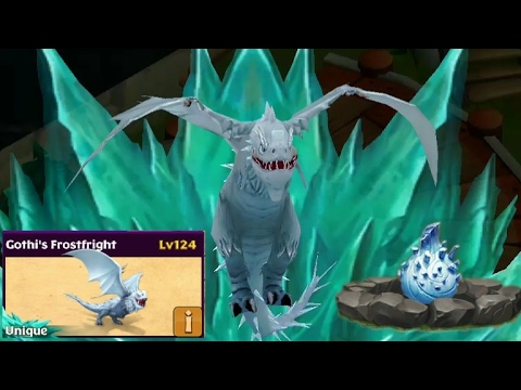Gothi's Frostfright max level 124 titan mode-unique dragon||Dragons rise of Berk