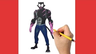 How to draw PHANTOM MEOWSCLES Skin from Fortnite|Fortnite Chapter 4 Season 4 Skins #fortnite