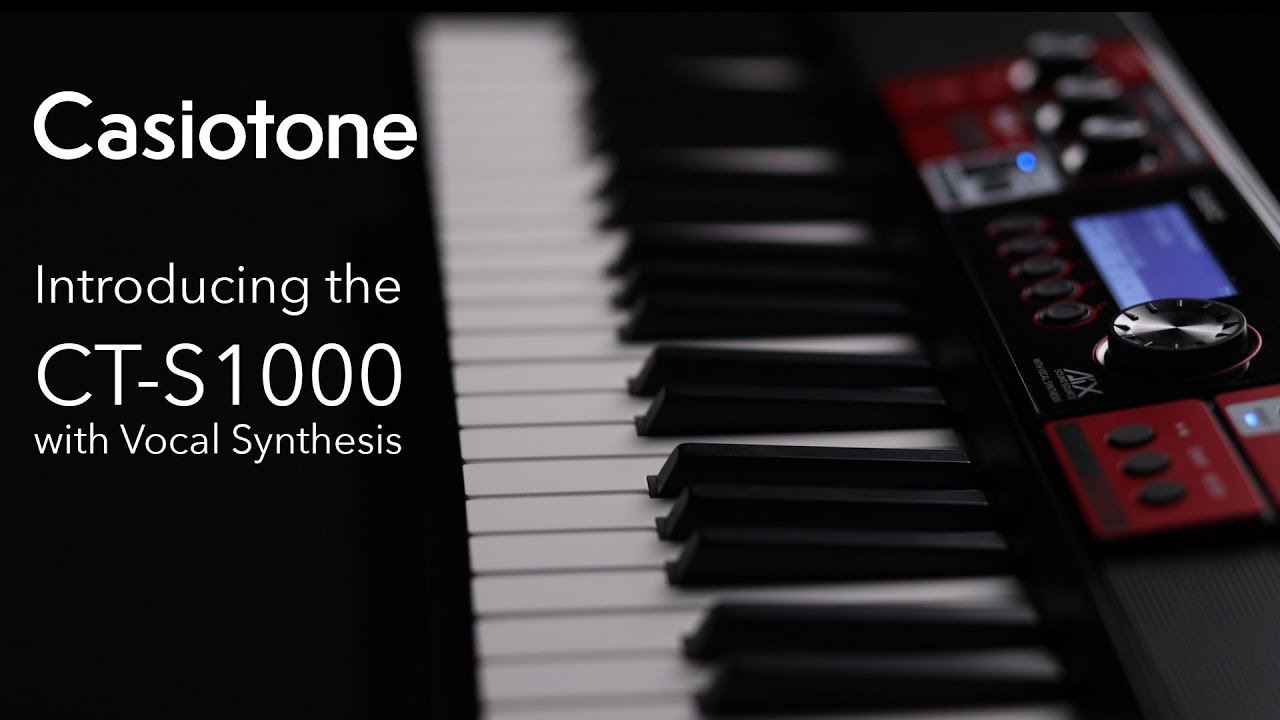 Introducing the Casiotone CT-S1000V with Vocal Synthesis - YouTube