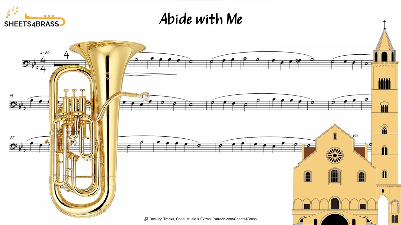 Abide with Me | Euphonium Solo with Sheet Music and Play Along