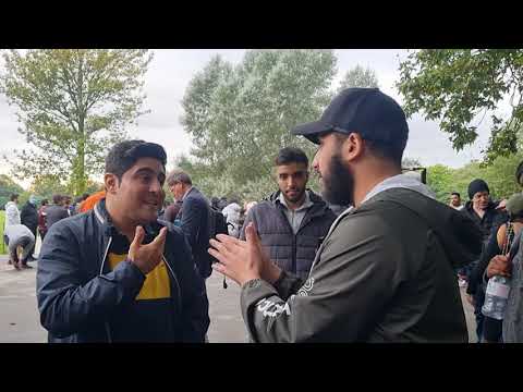 P1 Expert in the Quran Gets Schooled! Mohammed Ali and Visitor Speakers Corner