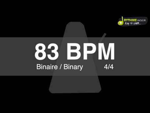 Metronome Clic - 83 BPM - Drums Sound - binaire