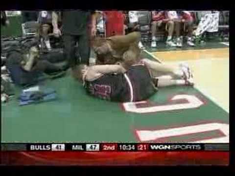 Aaron Gray Gets His Nuts Punched