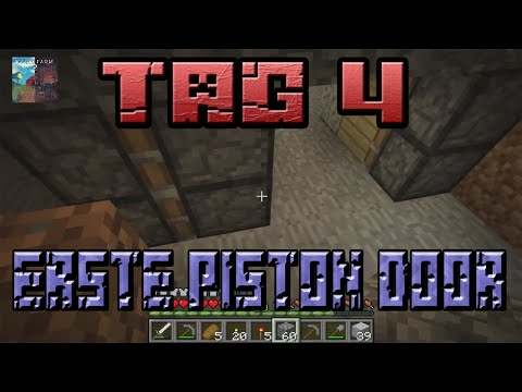 erste Pistondoor in Lets Play survival Piston House Tag 4 [Deutsch]