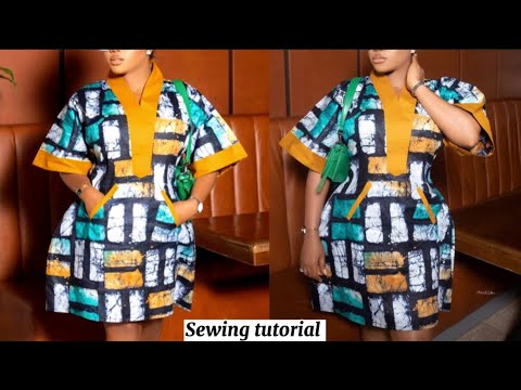 How to cut and sew a trendy shift dress with a welth...