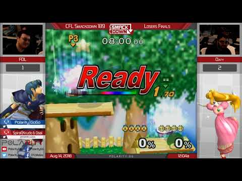 CFL Smackdown 189 Melee - FPL (Marth) vs Oaty (Sheik) - Losers Finals